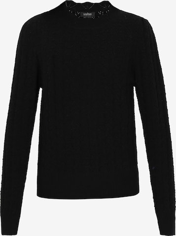 usha BLACK LABEL - Pullover em preto: frente