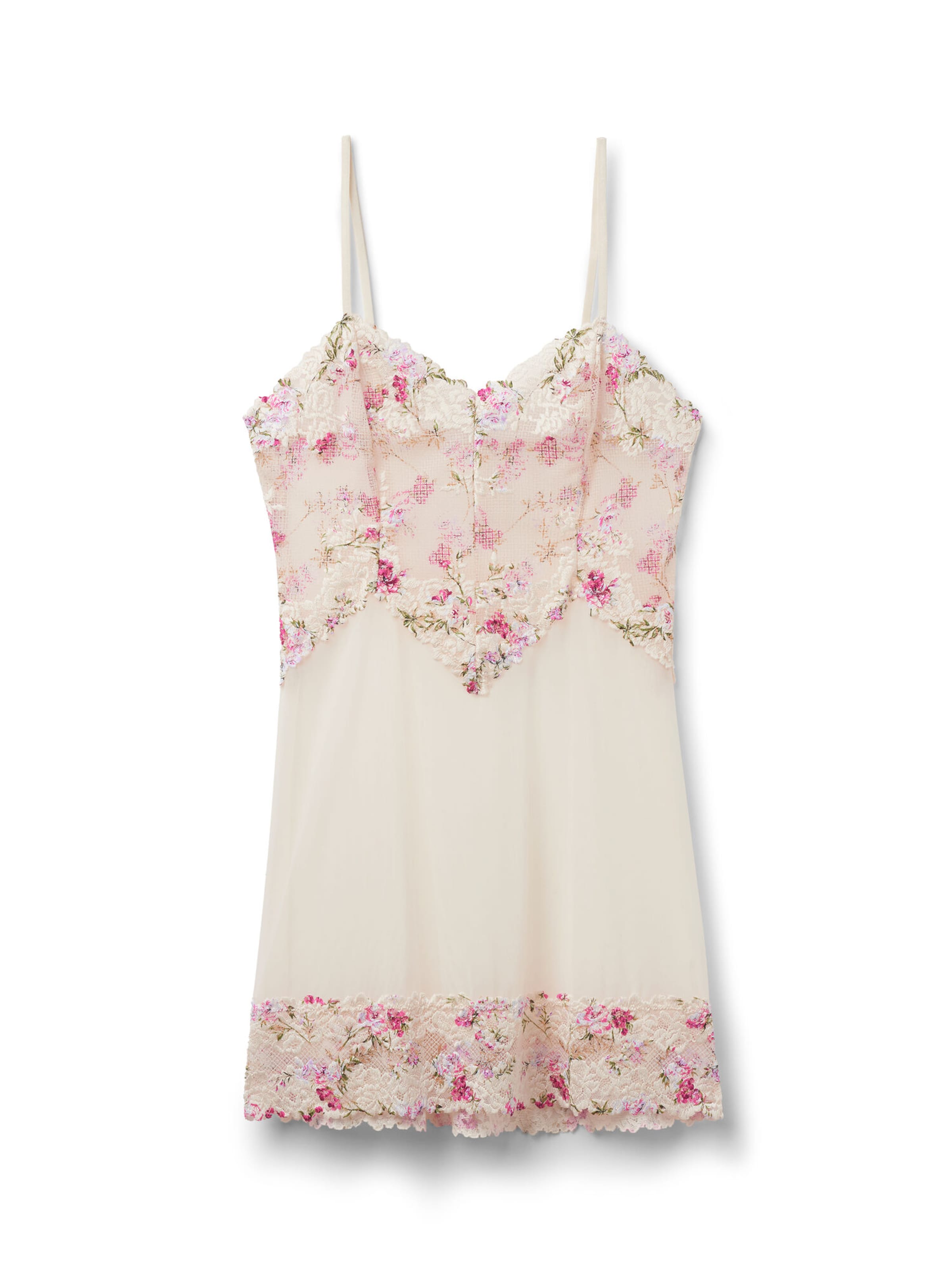 INTIMISSIMI Negligee 'Pretty Flowers' in Beige: front