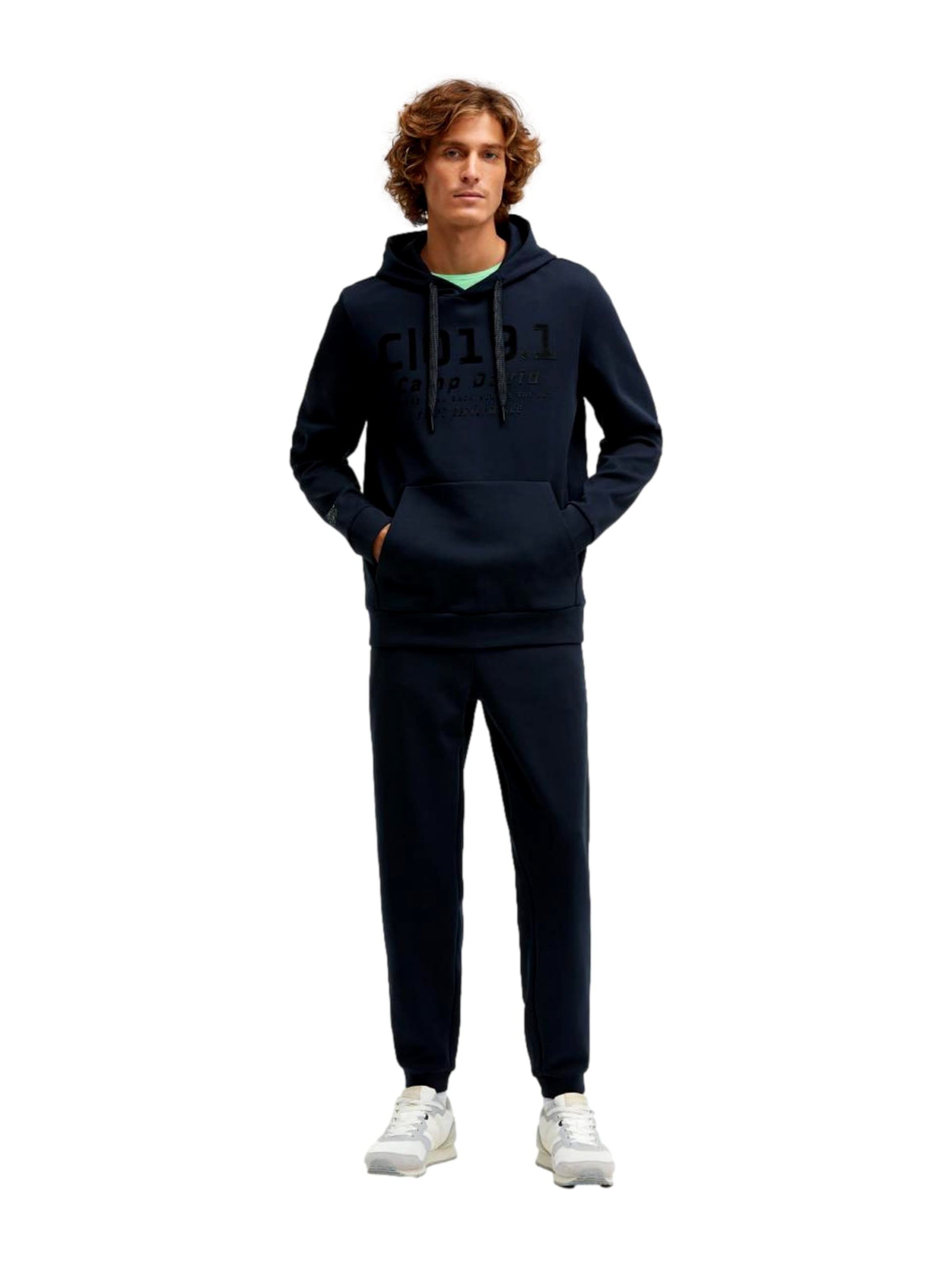 CAMP DAVID Sweater 'Game.Set.Match' in Blue