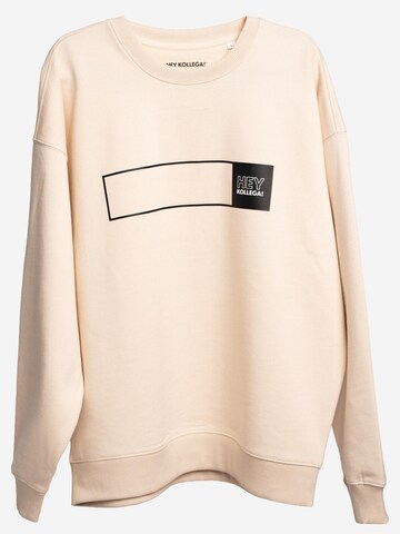 HEY KOLLEGA! Oversizepullover‌‌‌‌‌ in Weiß: Vorderseite