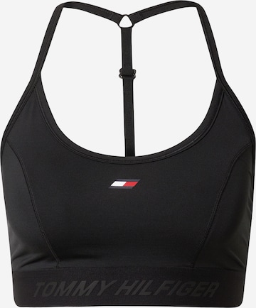 Tommy Hilfiger Sport - Bustier Sujetador en negro: frente