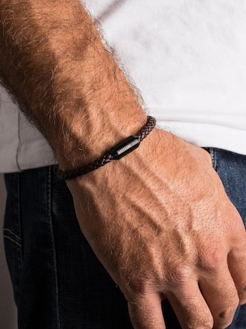 Akitsune Bracelet 'Silvus' in Brown: front