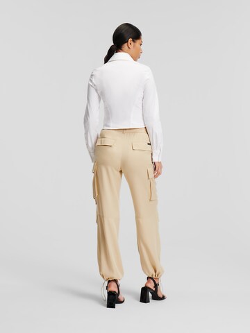 Tapered Pantaloni di Karl Lagerfeld in beige