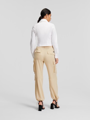 Regular Pantalon Karl Lagerfeld en beige