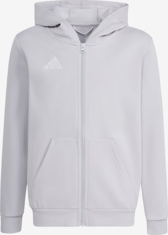 ADIDAS PERFORMANCE - Casaco de treino em moletão 'Entrada26' em cinzento: frente