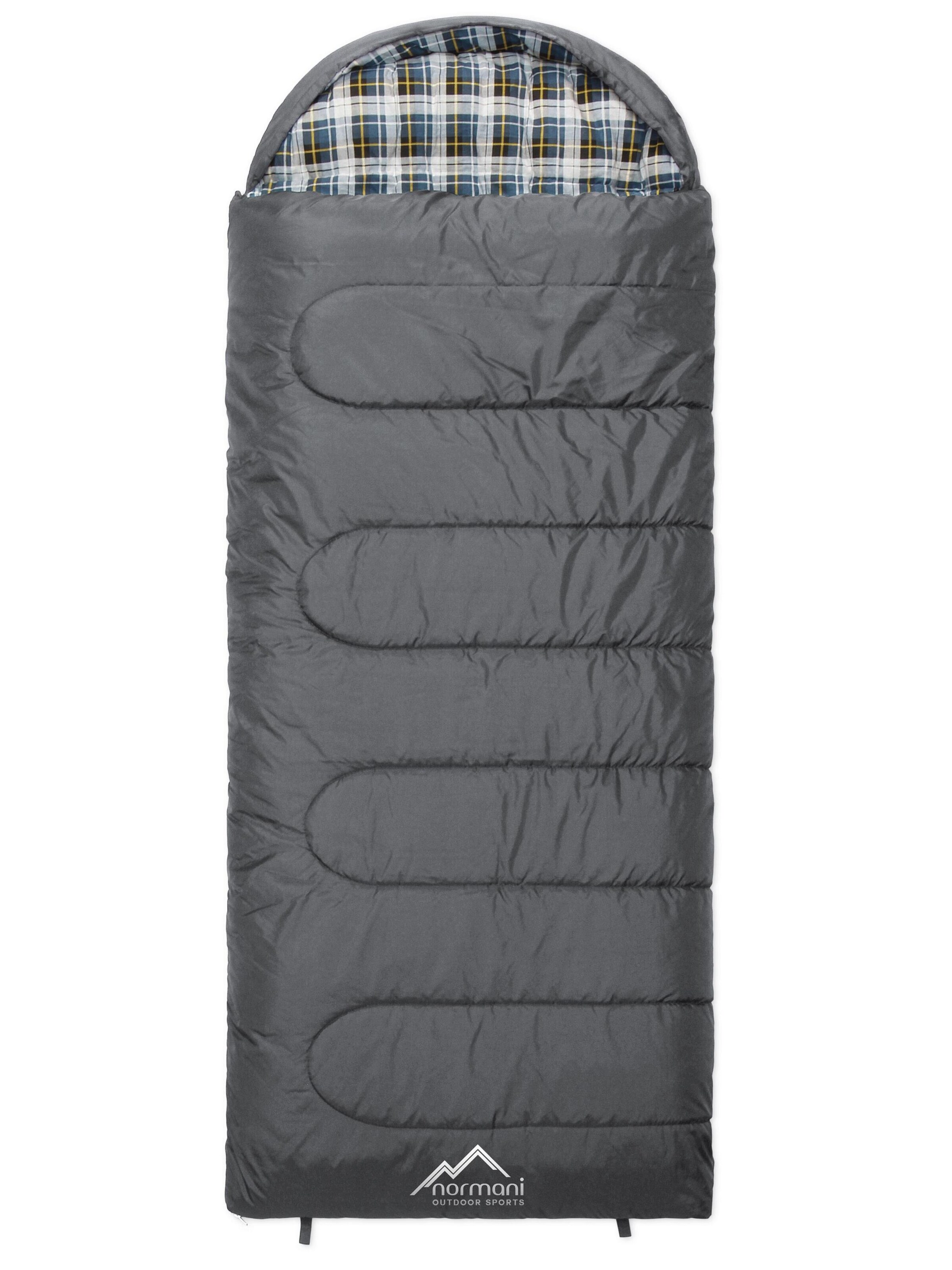 normani Sleeping bag 'Antarctica' in Grey: front