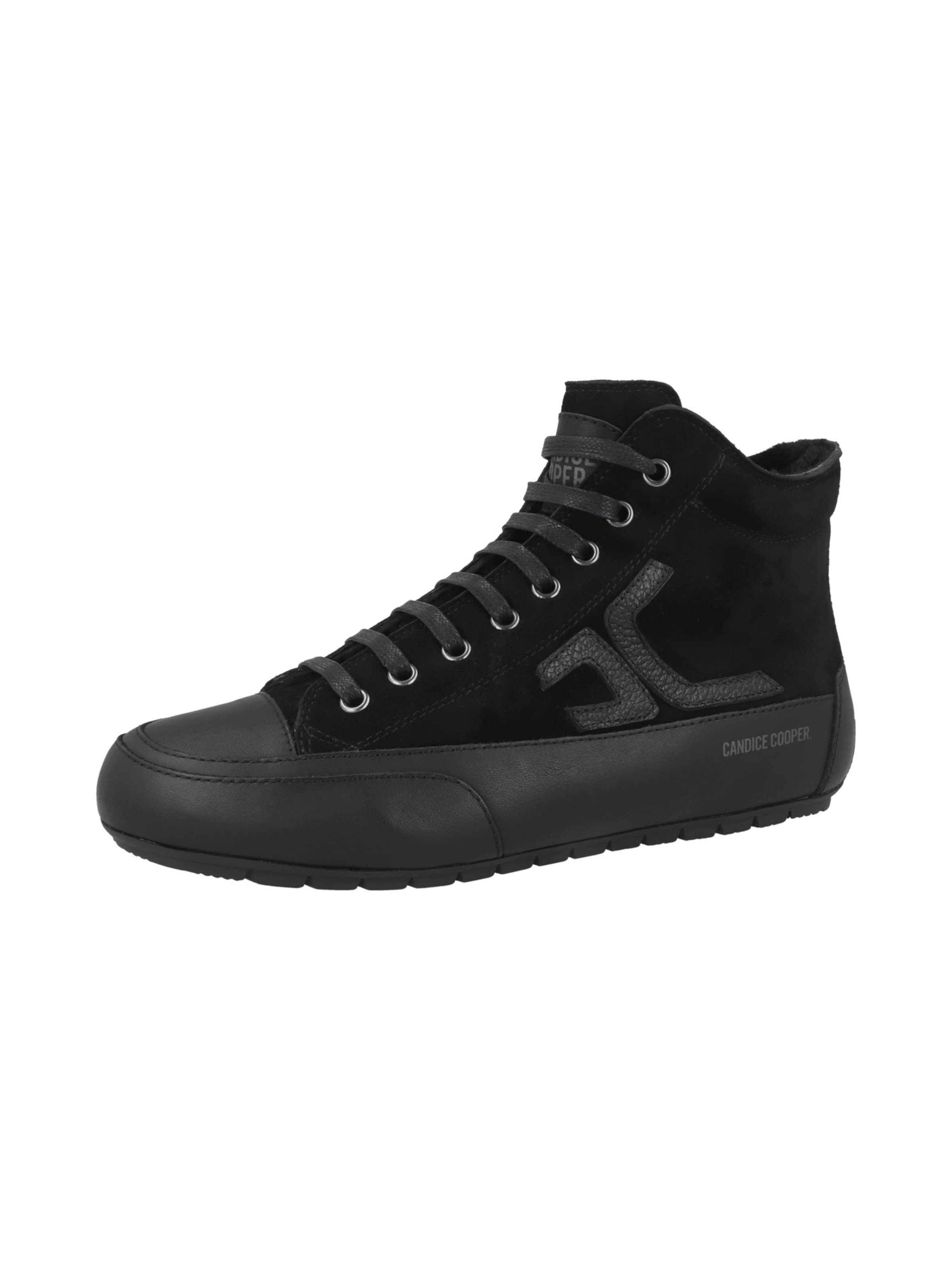 Candice Cooper High-Top Sneakers 'Plus Fur CC' in Black: front