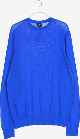 H&M Baumwoll-Pullover M in Blau: predná strana