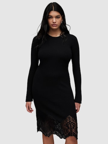 AllSaints Πλεκτό φόρεμα 'MILLY' σε μαύρο: μπροστά