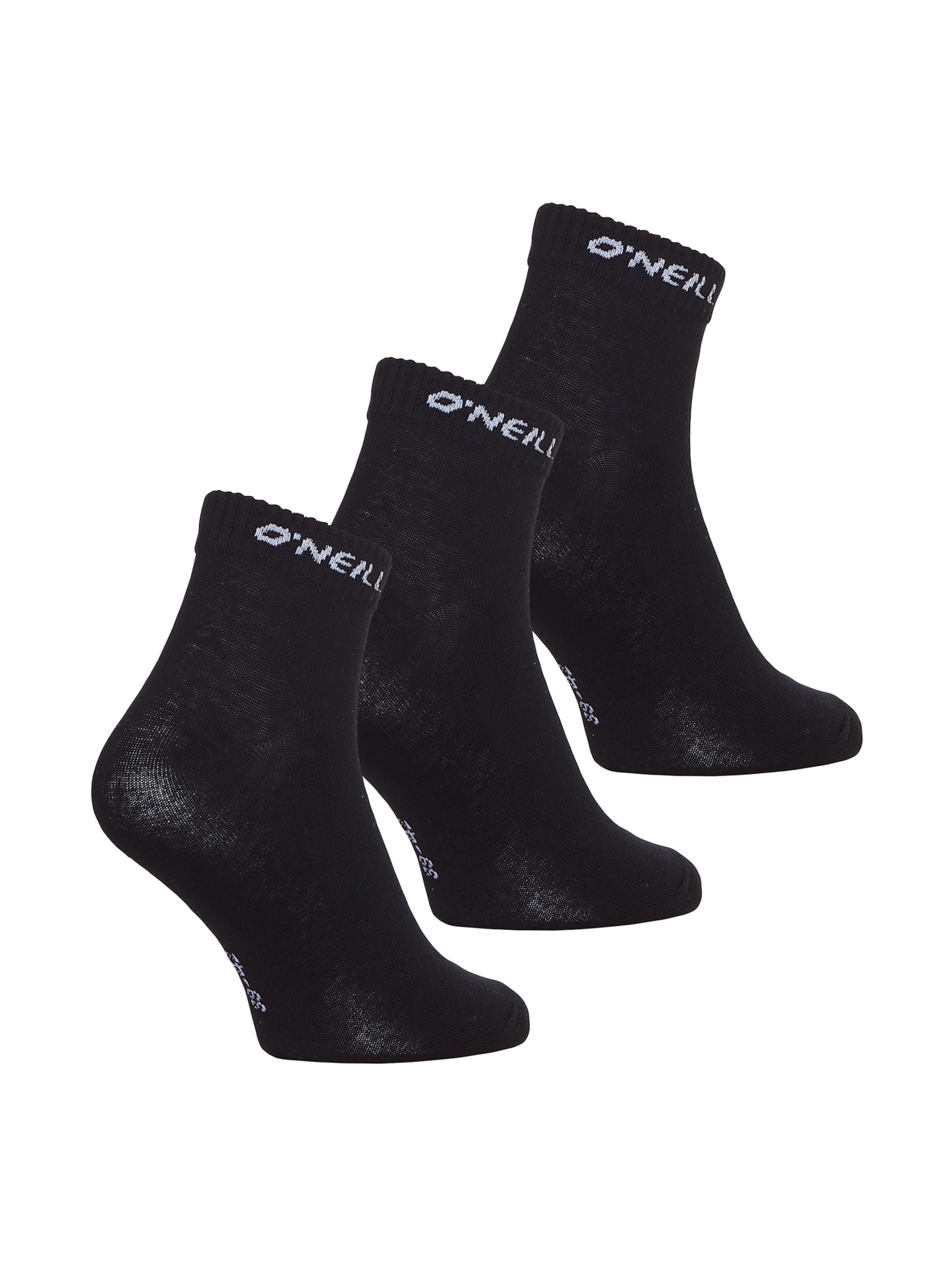 O'NEILL Ankle socks 'Unisex Quarter Socks' in Black