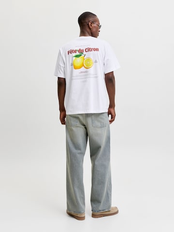 T-Shirt 'JJLEMON' JACK & JONES en blanc
