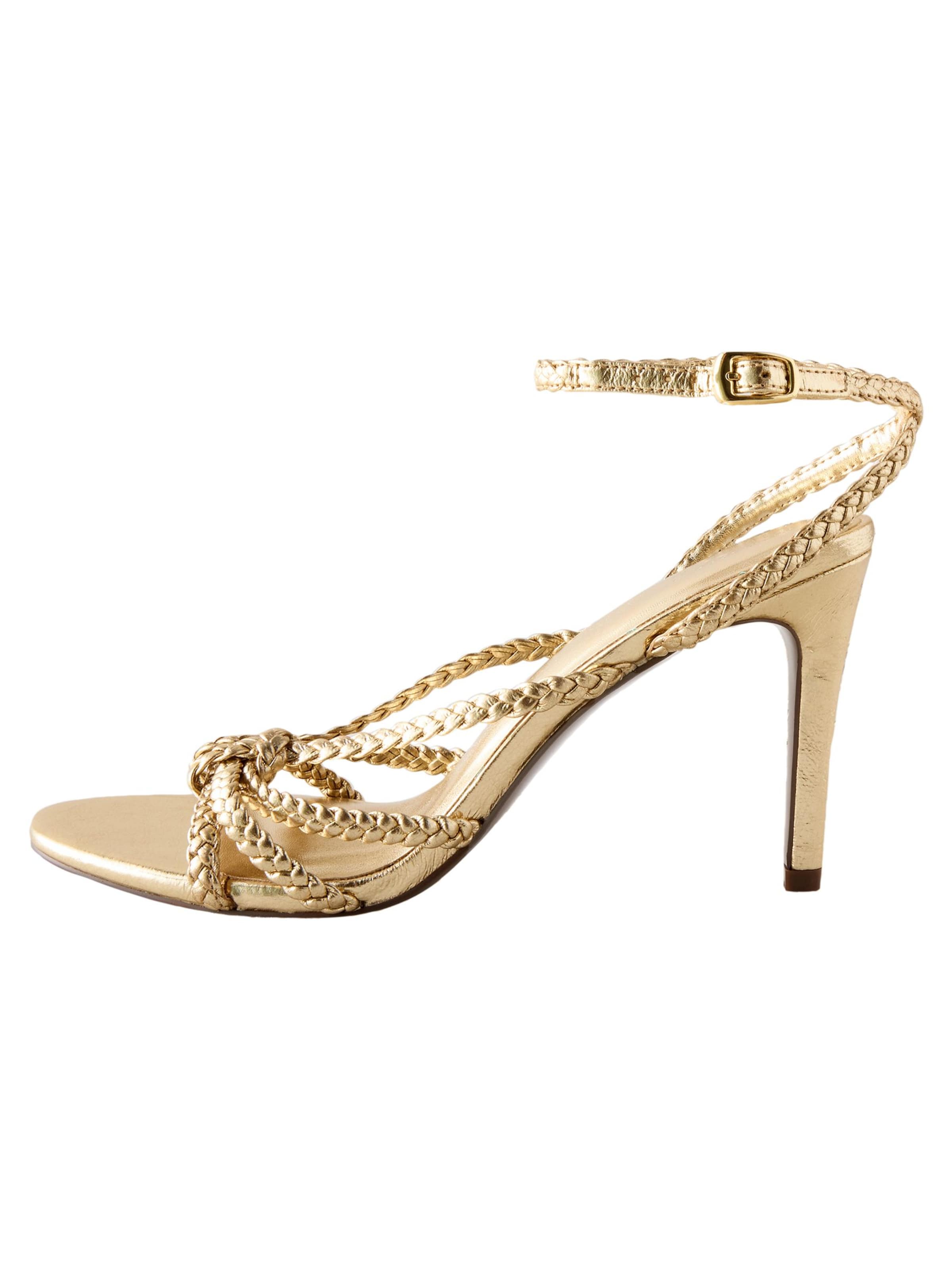 Next Sandaler med rem 'Forever Comfort' i guld: forside