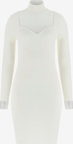 smėlio GUESS Megzta suknelė: priekis