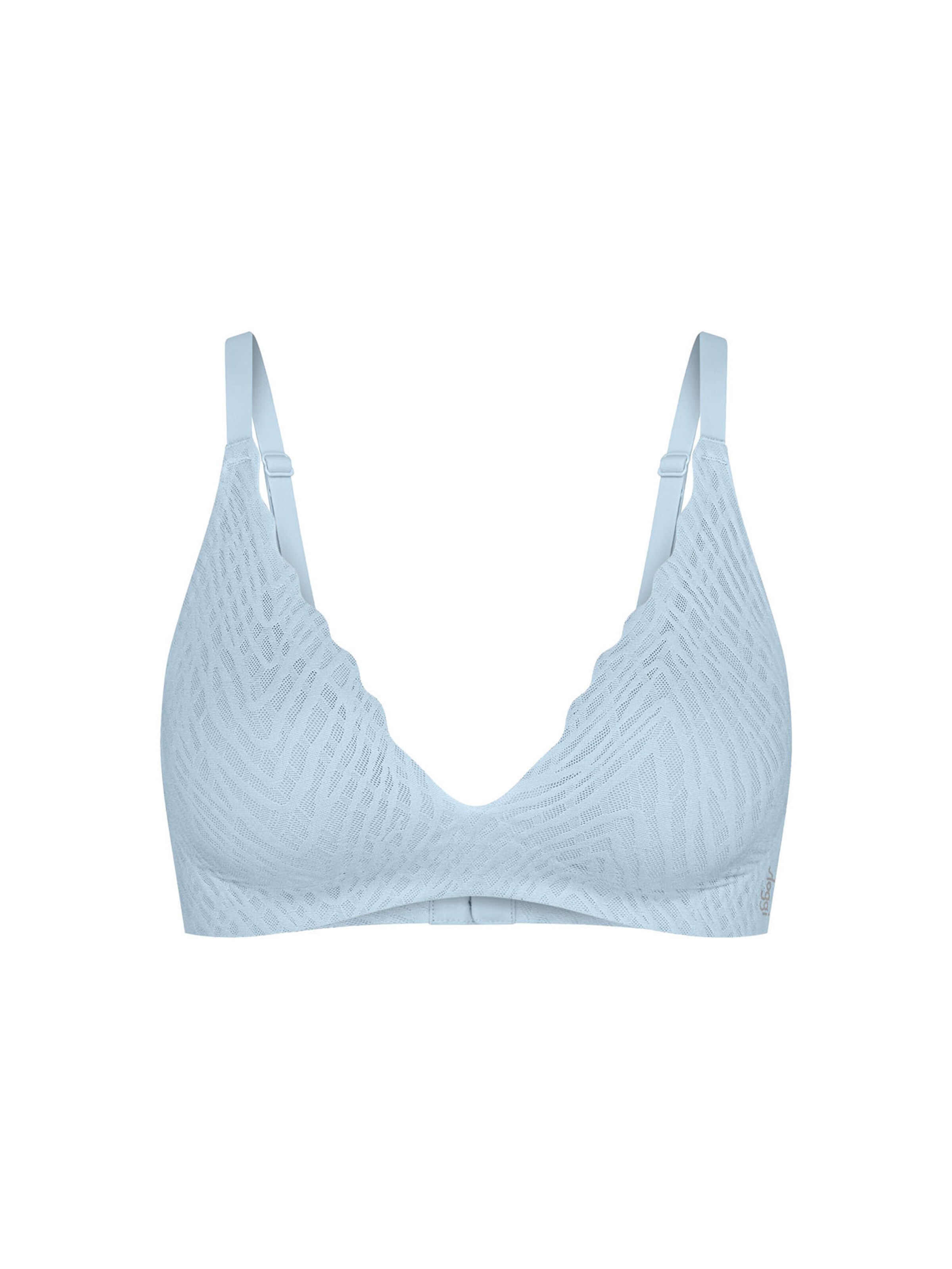 SLOGGI BH ' Blue ZERO Feel Bliss THE UP ' in Blauw: voorkant