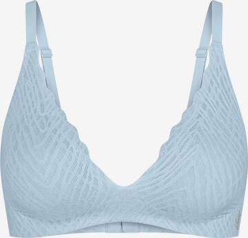 SLOGGI BH ' Blue ZERO Feel Bliss THE UP ' in Blauw: voorkant