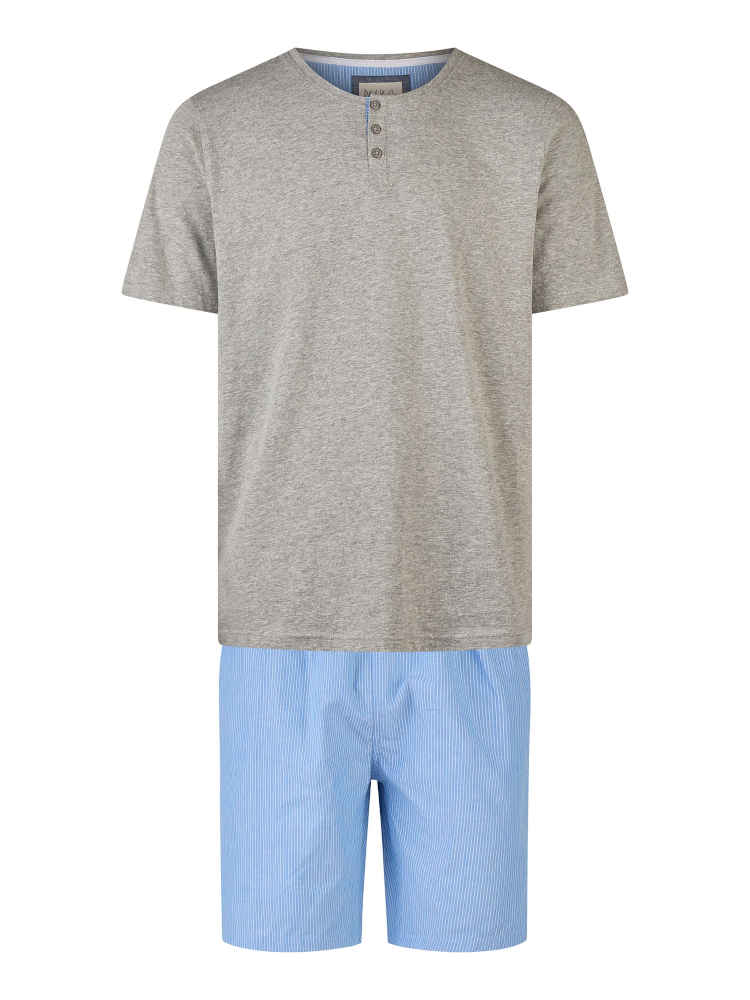 Phil & Co. Berlin Pajama short in Blue: front