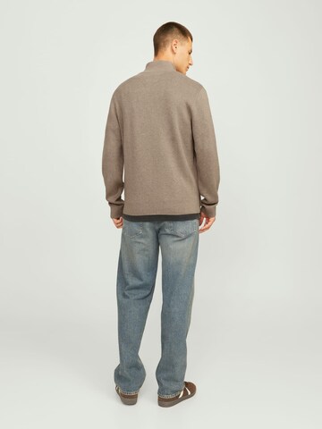 JACK & JONES Sweater 'Blamilano' in Beige