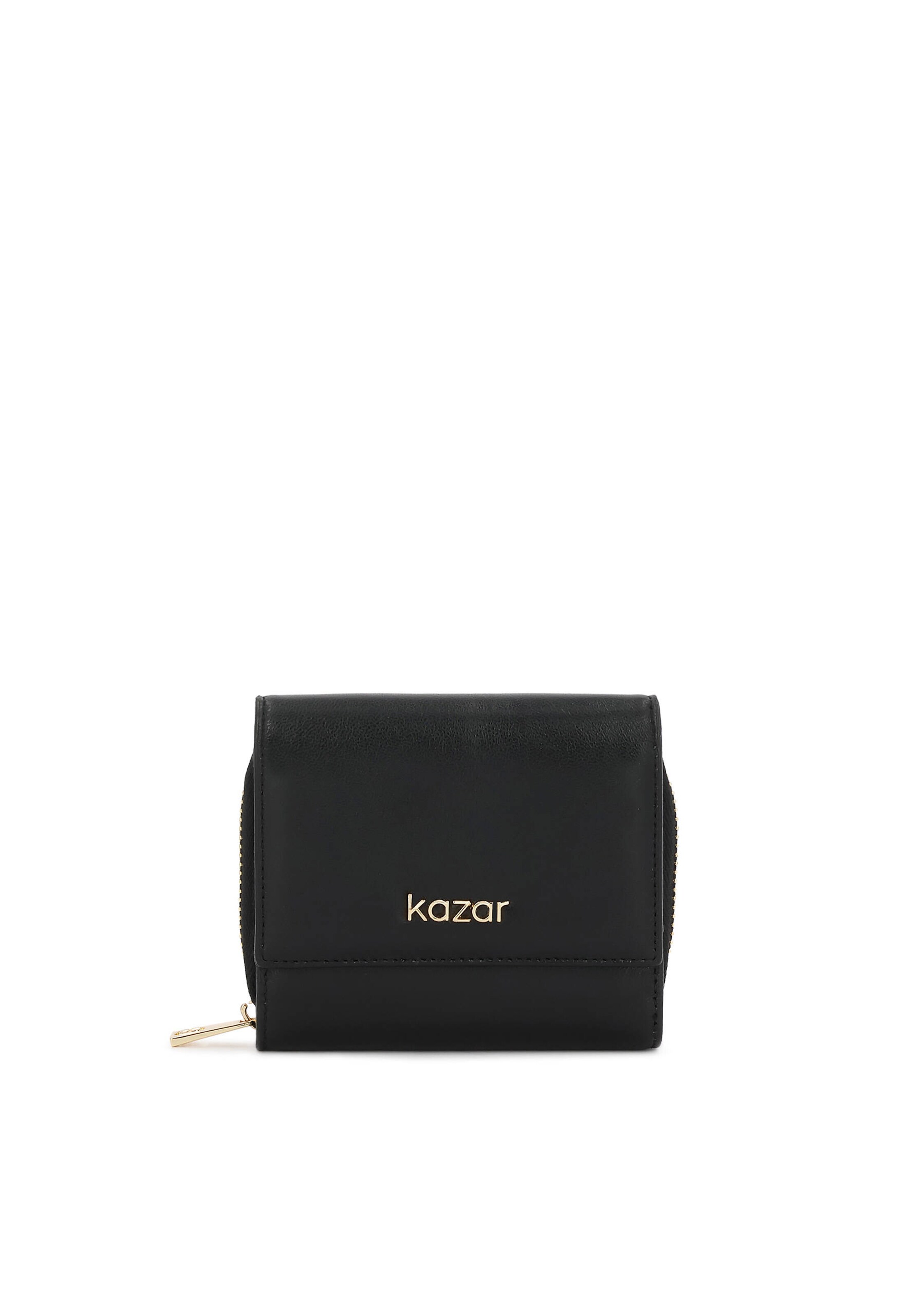 Kazar Wallet in Black: front