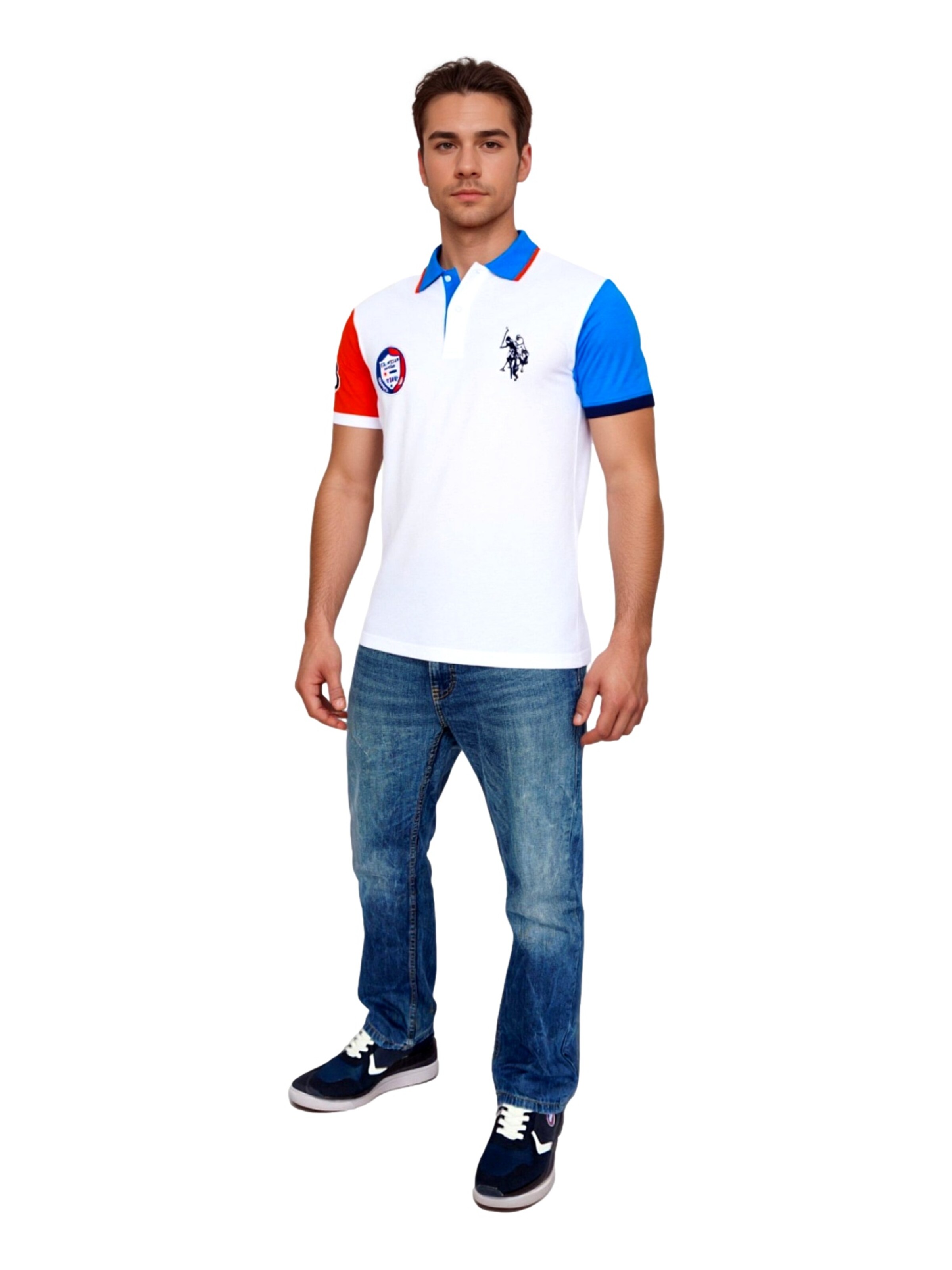 T-Shirt 'Polo Players' U.S. POLO ASSN. en blanc