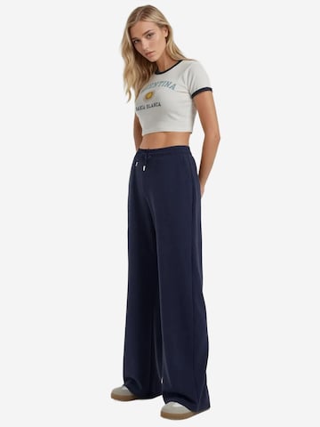 Wide Leg Pantalon Hiccup en bleu