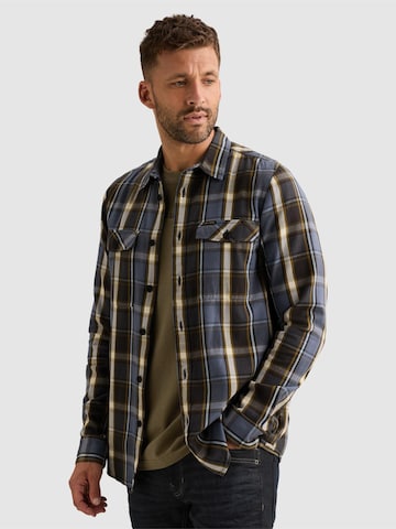 Regular fit Camicia 'Shirt with lumberjack check pattern and herringbone texture' di PME Legend in lilla: frontale