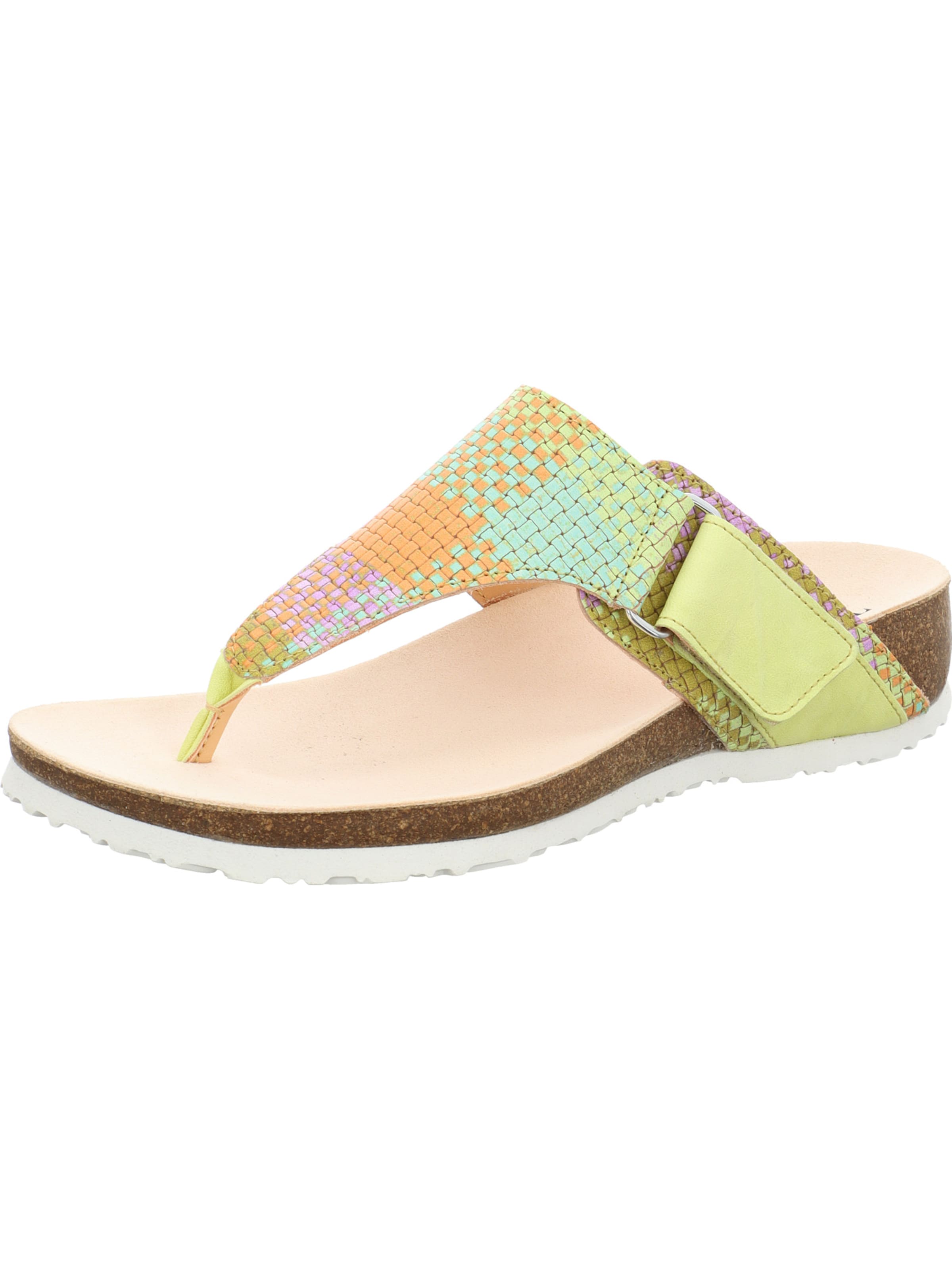 THINK! T-Bar Sandals 'Julia' in Green: front