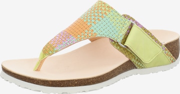 THINK! Zehentrenner 'Julia' in Grün: Vorderseite