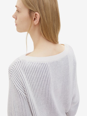 Pull-over TOM TAILOR en blanc