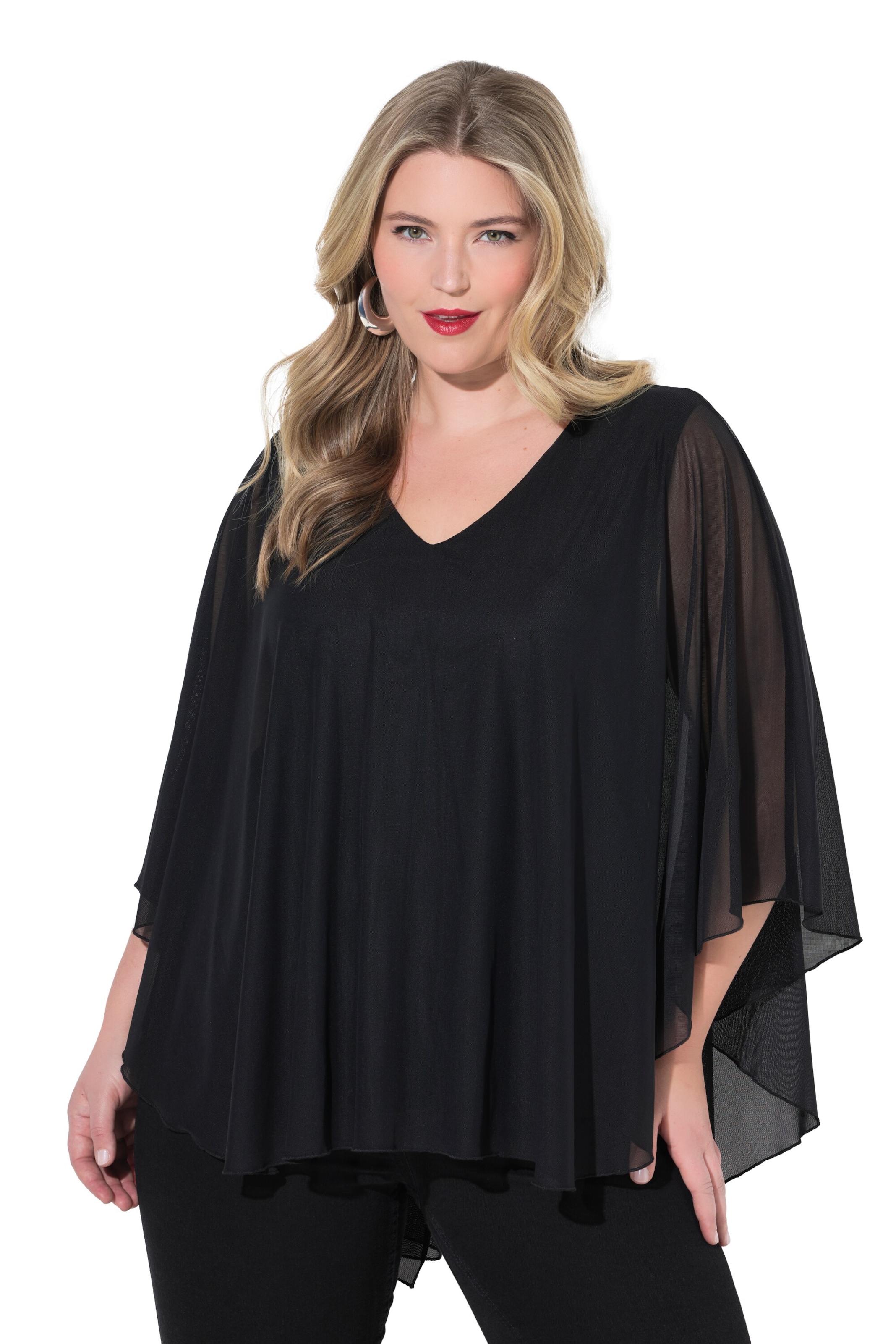 MIAMODA Blouse in Zwart: voorkant