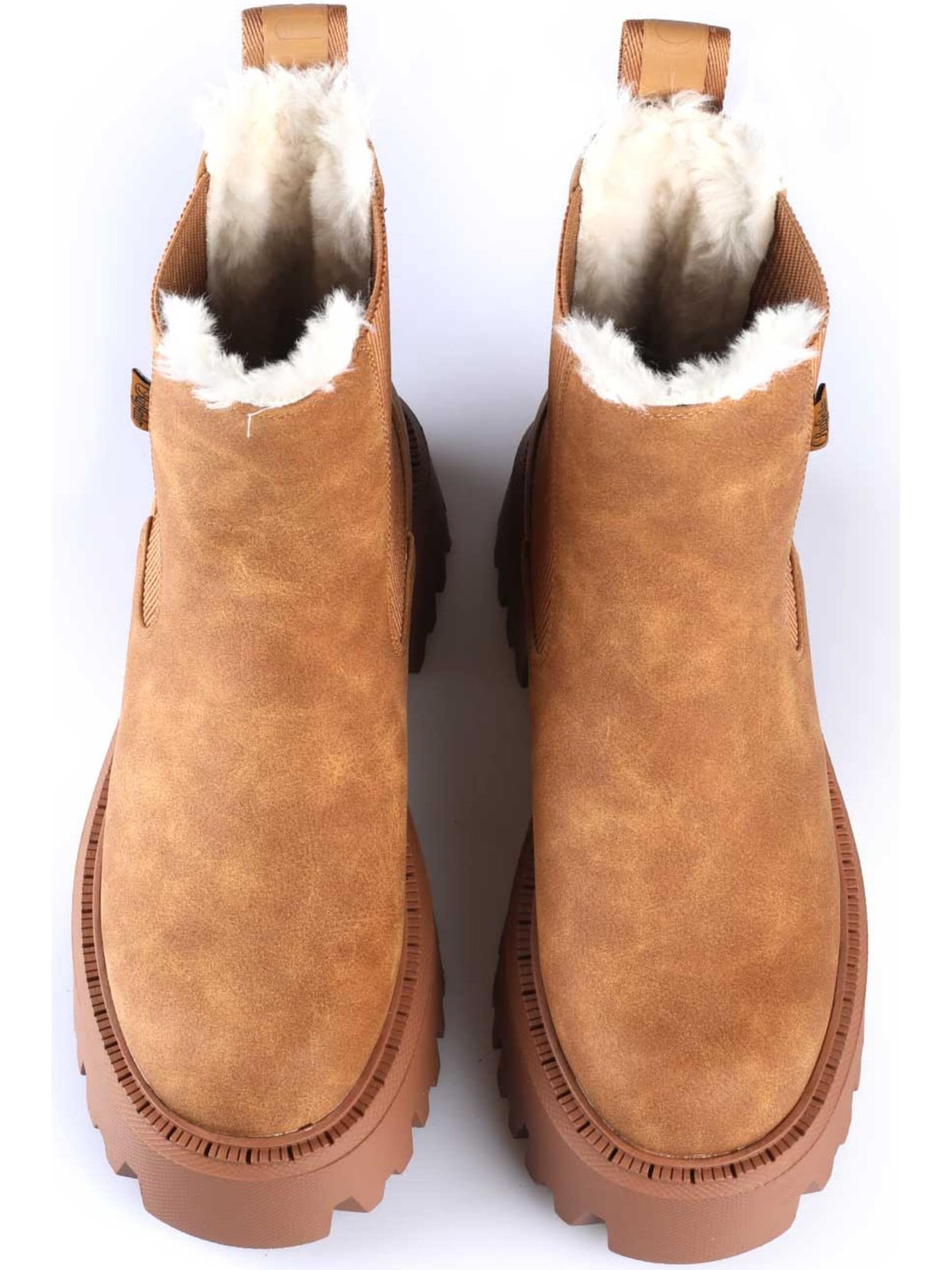 BUFFALO Booties in Brown