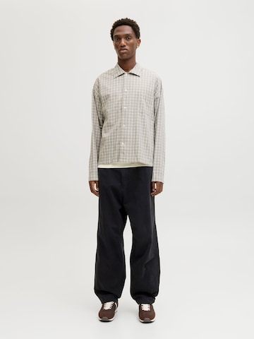 JACK & JONES - regular Pantalón chino 'Barrel' en negro