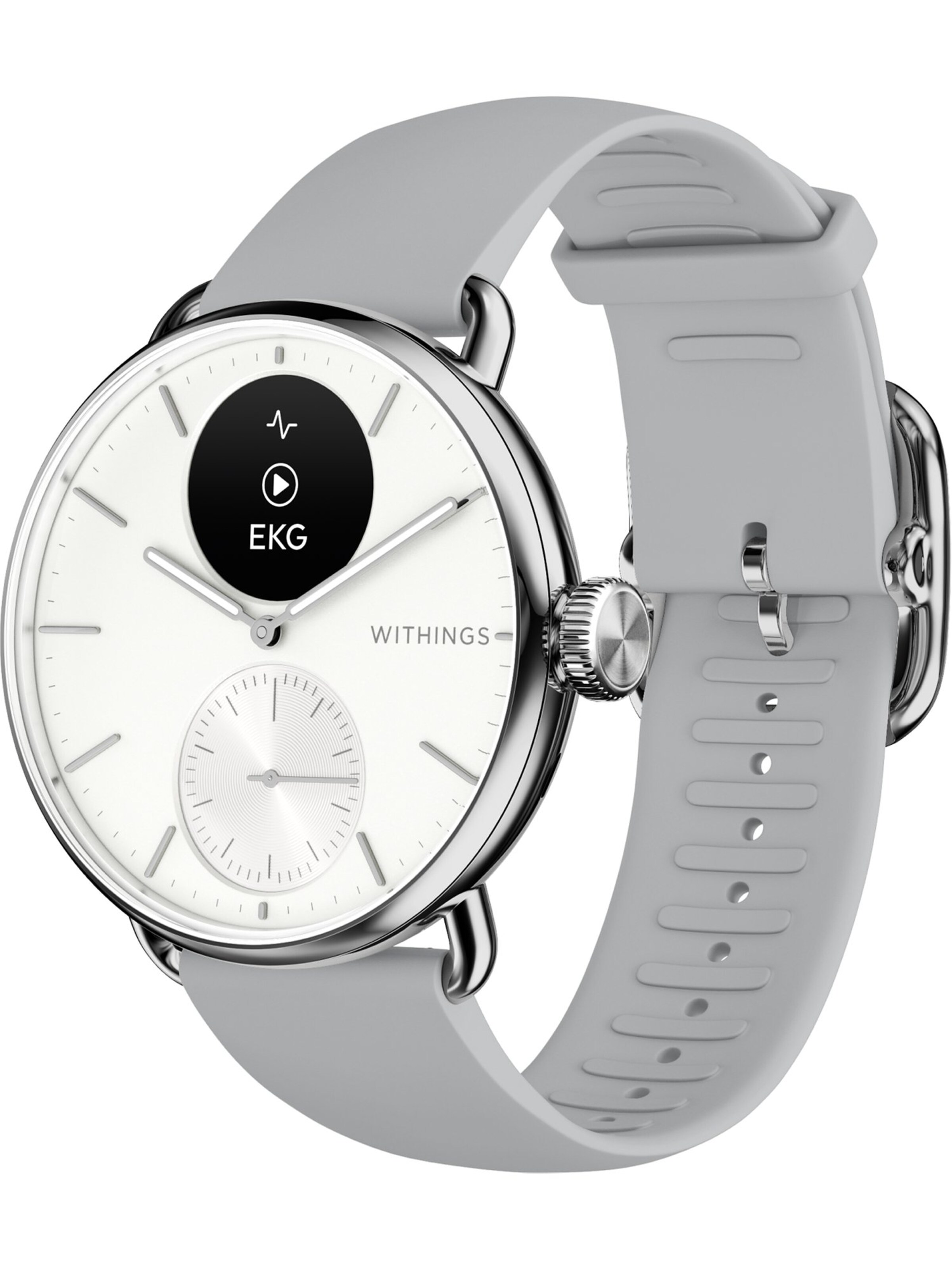 Withings Uhr 'Hybrid' in Silber