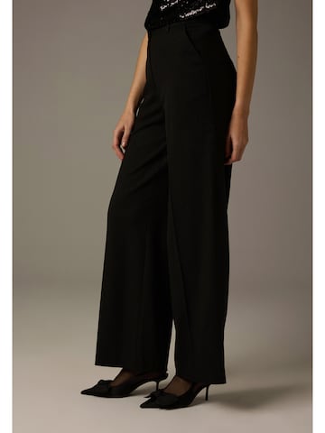 MORE & MORE Wide leg Pleated Pants in Black