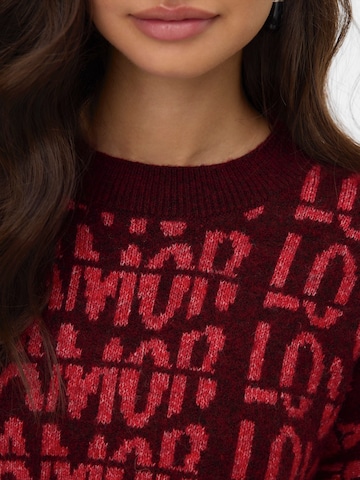 VERO MODA Пуловер 'VMLove' в червено
