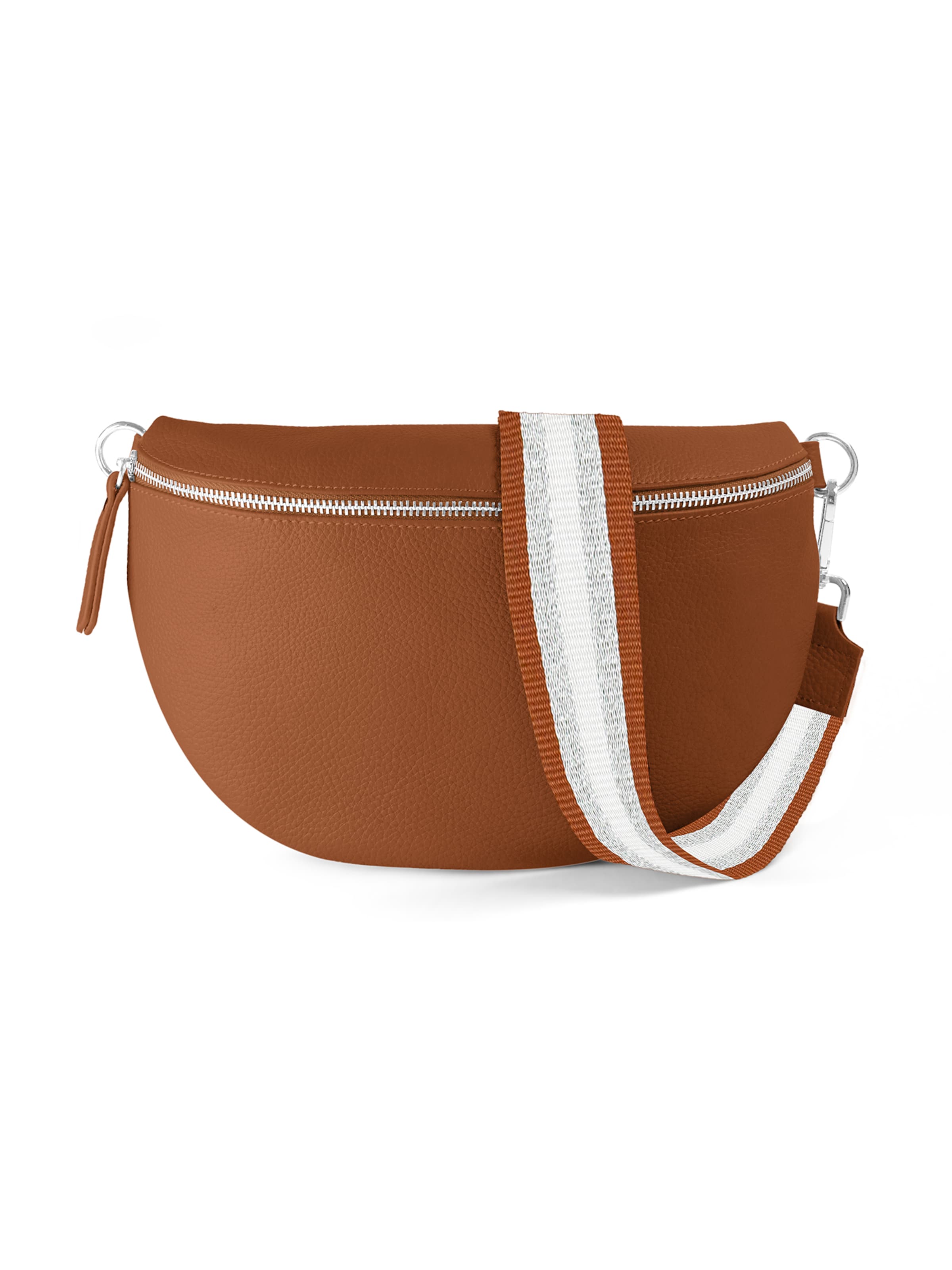 Sacs banane 'CHIARA large' lePelou en marron : devant