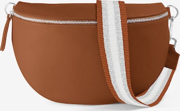 Sacs banane 'CHIARA large' lePelou en marron : devant