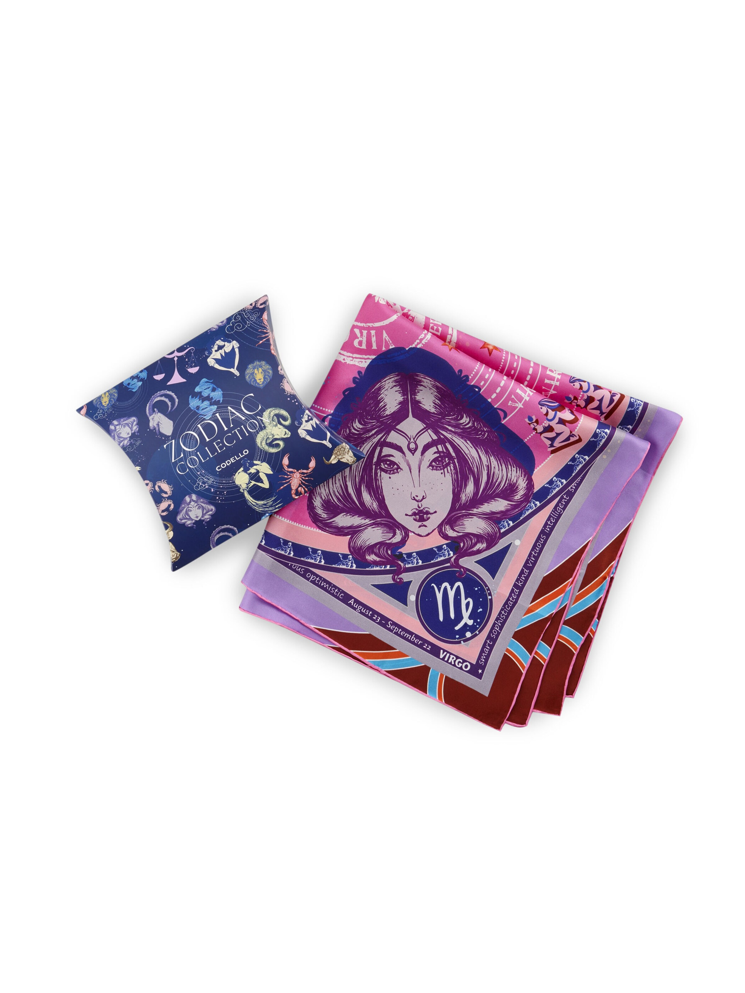 CODELLO Wrap 'Sternzeichen Jungfrau' in Pink