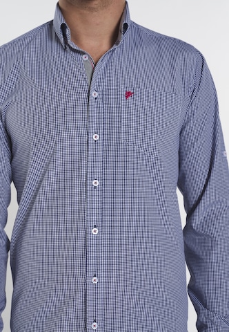 DENIM CULTURE Regular fit Button Up Shirt 'Benjamin' in Blue