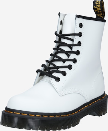 Dr. Martens Lace-Up Ankle Boots in White: front
