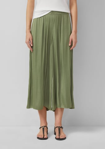 Wide Leg Pantalon s.Oliver en vert : devant