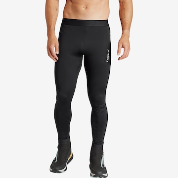 ADIDAS TERREX Slim fit Workout Pants 'XPR XC' in Black: front