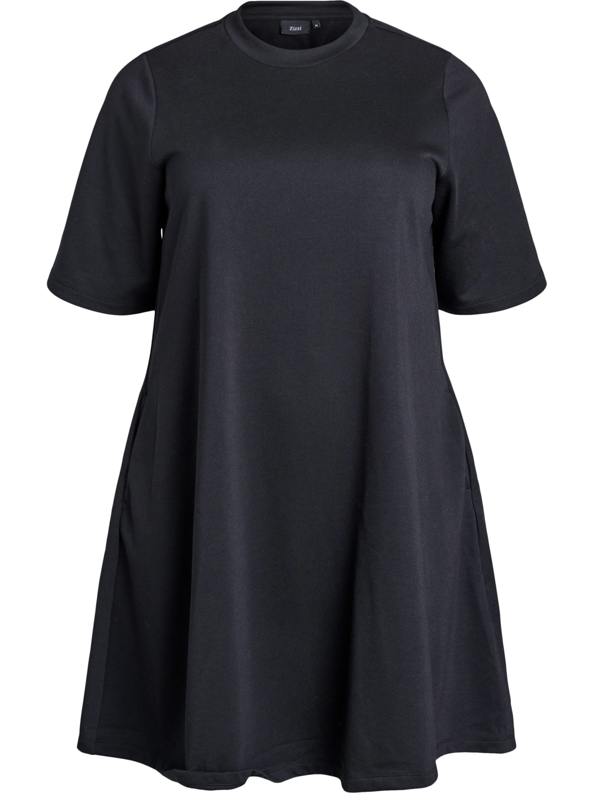 Zizzi Kleid 'EMALLY' in Schwarz: Vorderseite