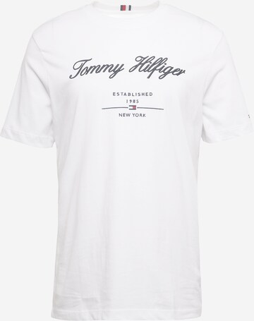 T-Shirt TOMMY HILFIGER en blanc : devant