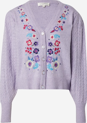 Cardigan Fabienne Chapot en violet : devant