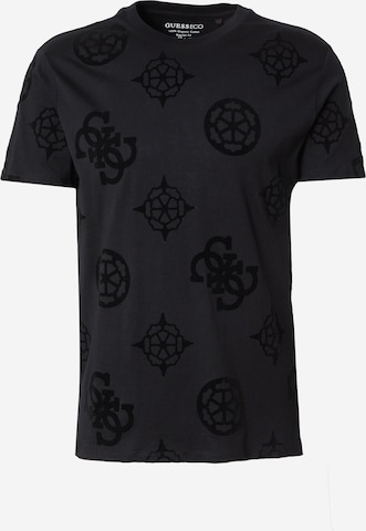 Tricou de la GUESS pe negru: față