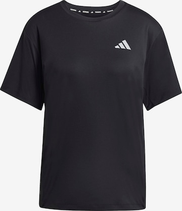 ADIDAS PERFORMANCE - Camiseta funcional 'Ess' en negro: frente