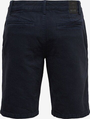 Only & Sons Regular Chino Pants 'Avi' in Blue