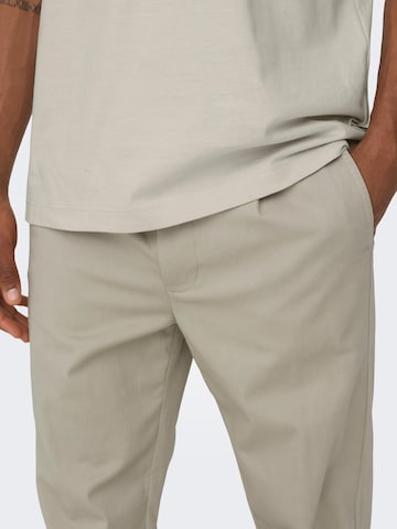 regular Pantaloni chino 'LOU' di Only & Sons in grigio