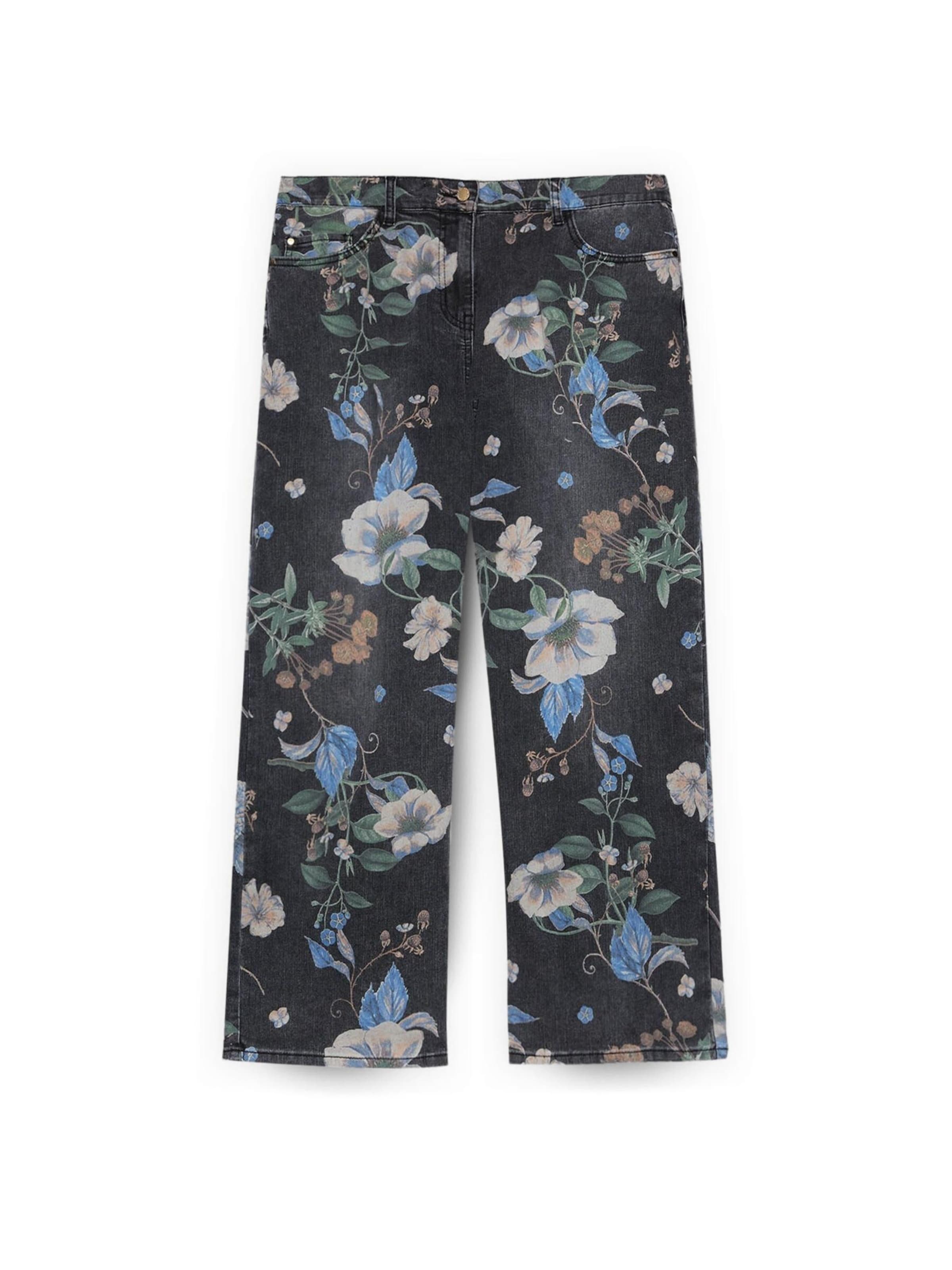 Fiorella Rubino - Tapered Vaquero en negro: frente