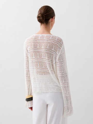 Scalpers Front Pointelle Jumper ' ' in Beige